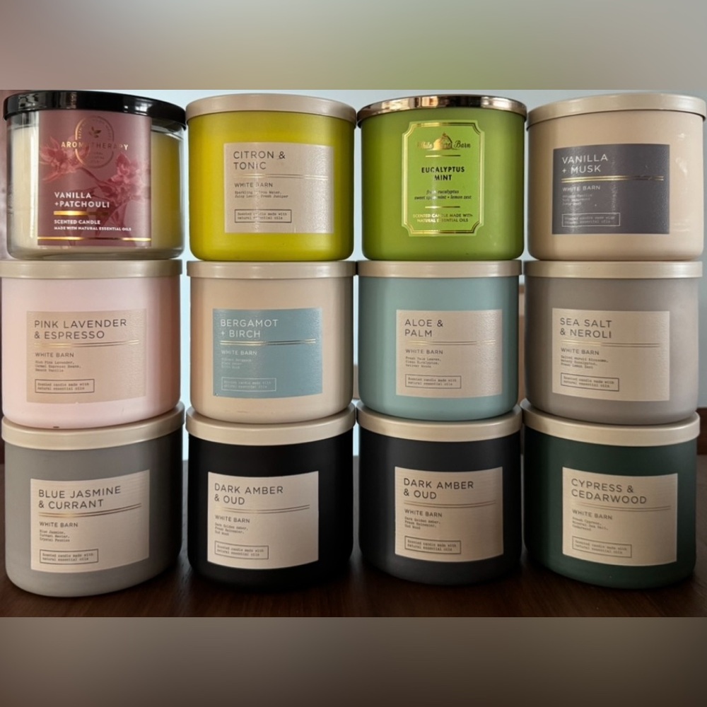 BBW / White Barn New 3-Wick Candle, Citron & Tonic - Discontinued - Picture 4 of 5